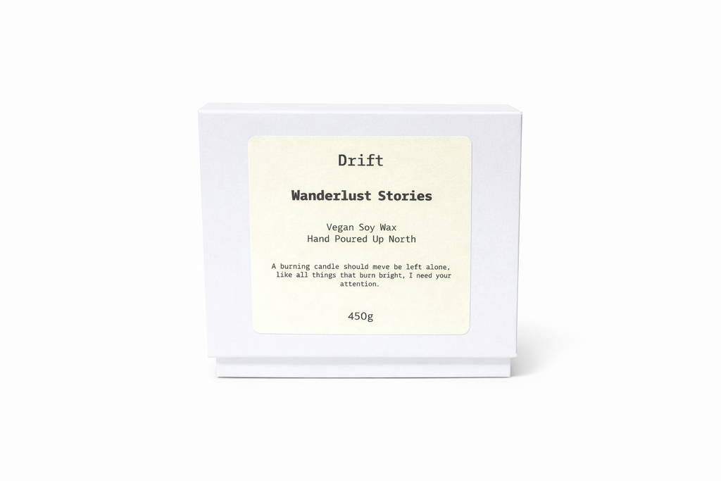 Wanderlust Stories Large Drift Candle