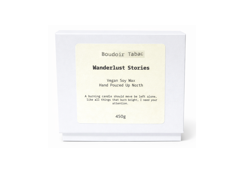 Wanderlust Stories Large Boudoir Tabac Candle