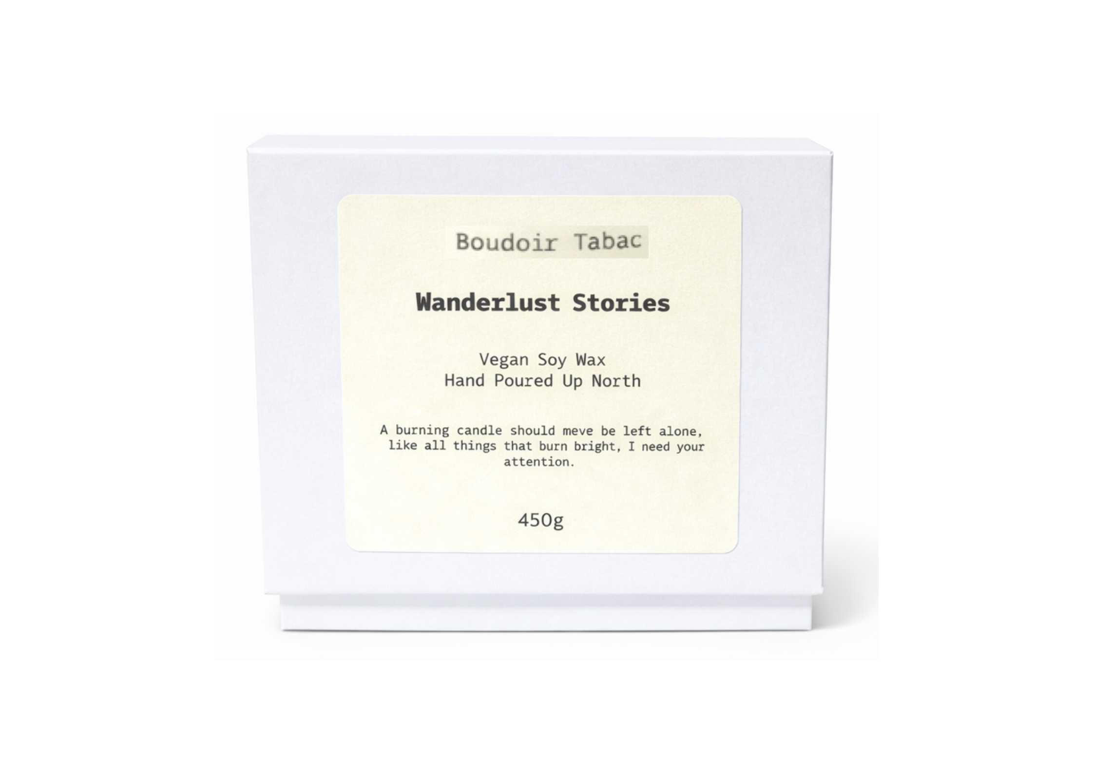 Wanderlust Stories Large Boudoir Tabac Candle