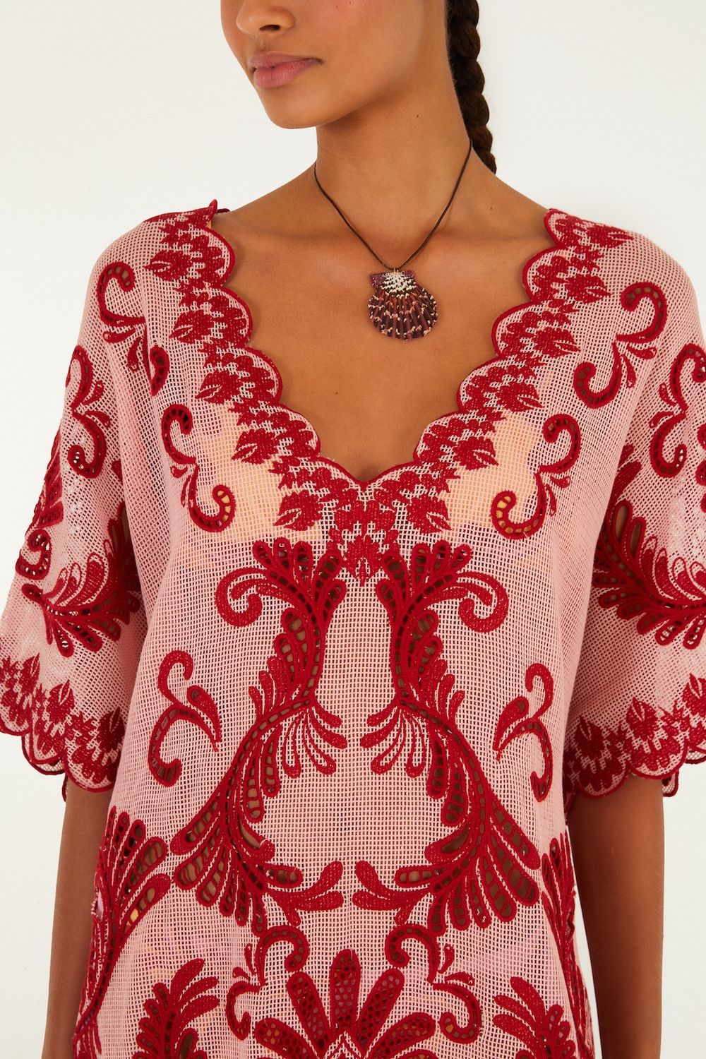 Farm Rio Arabesc Light Pink Dress