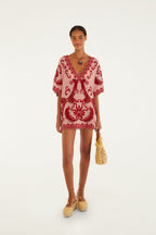 Farm Rio Arabesc Light Pink Dress
