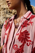 Farm Rio Arabesc Light Pink Blouse