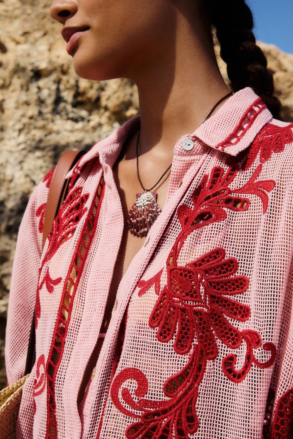 Farm Rio Arabesc Light Pink Blouse