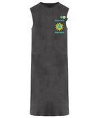 Newtone Dress Daytona Azul Ivory Washed Dark Grey