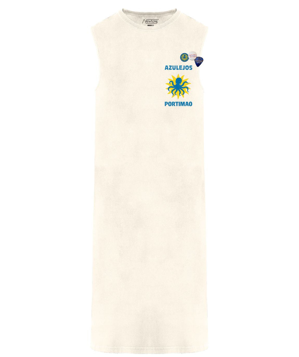 Newtone Dress Daytona Azul Ivory White