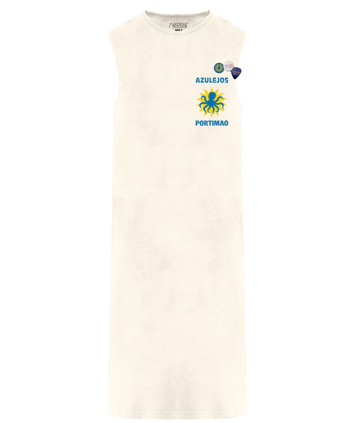 Newtone Dress Daytona Azul Ivory White
