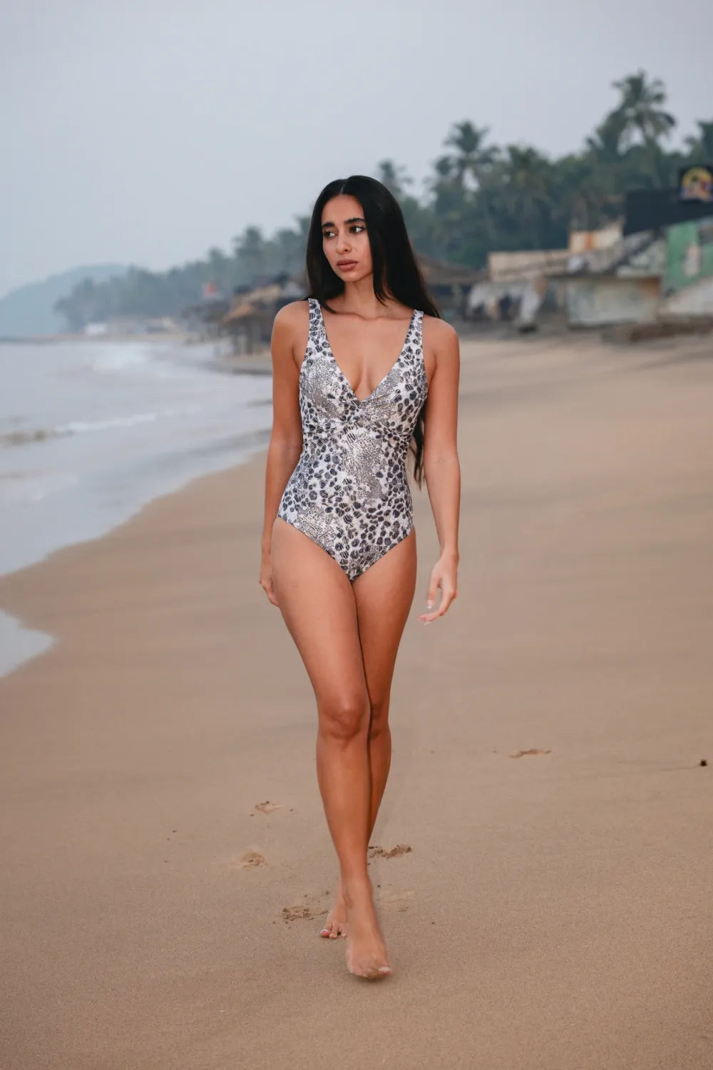 Guilty Beach Leopard Sands Twist Swimsuit