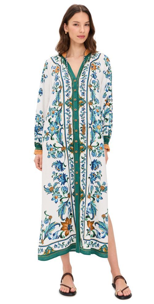 Farm Rio Flora Tile Off White Maxi