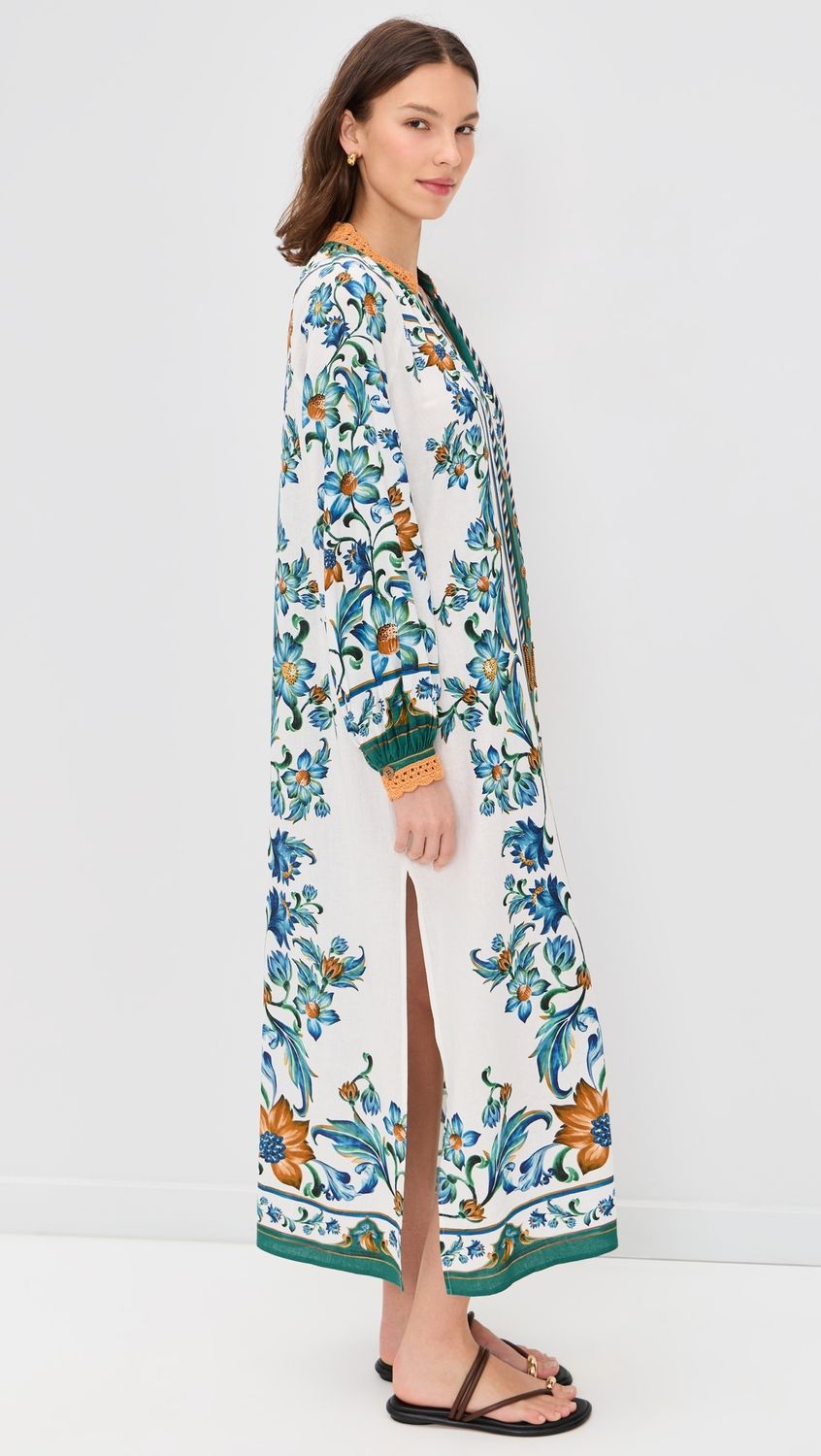 Farm Rio Flora Tile Off White Maxi