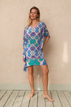 Orchid Paradise Silk Kaftan