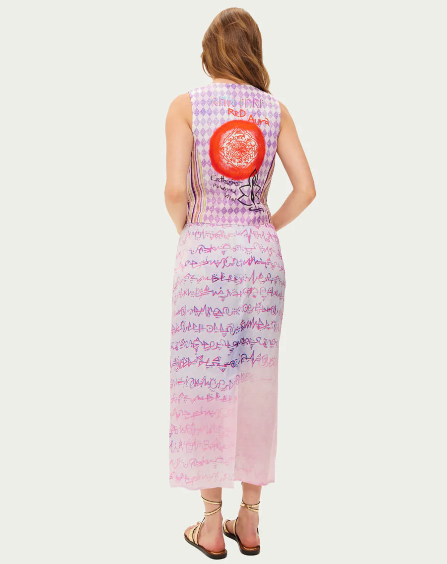 ME369 Valery Pencil Skirt in Runic Whisper
