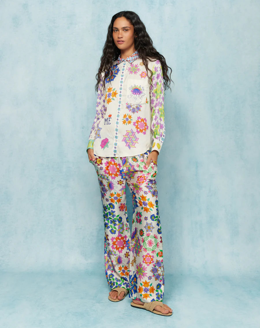 ME369 Bailey Track Pants Markers Fabric