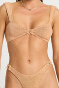 Bond Eye Ring Delph Crop Top Seashell Lurex