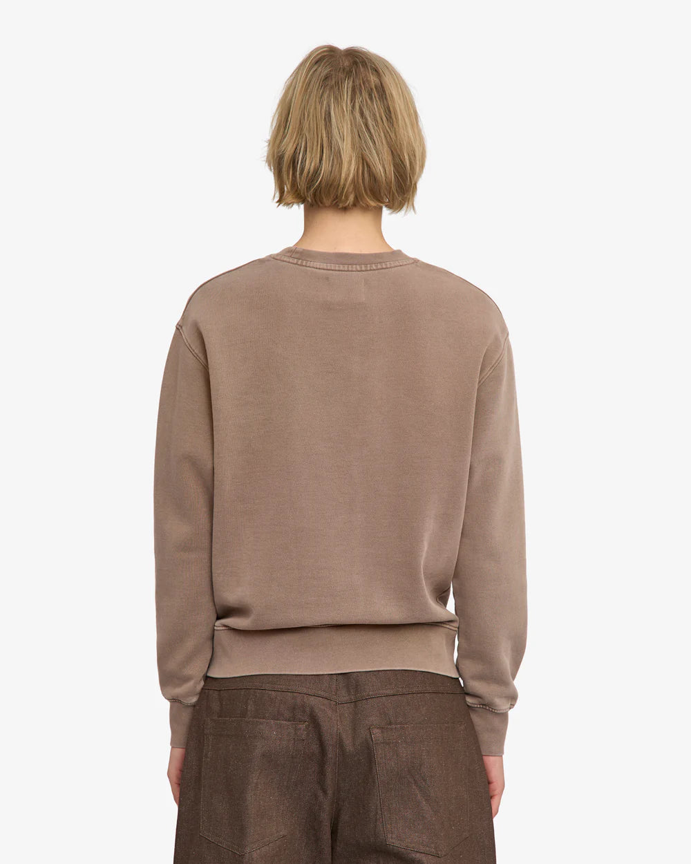 Colorful Standard Womens Classic Organic Crew Faded Khaki