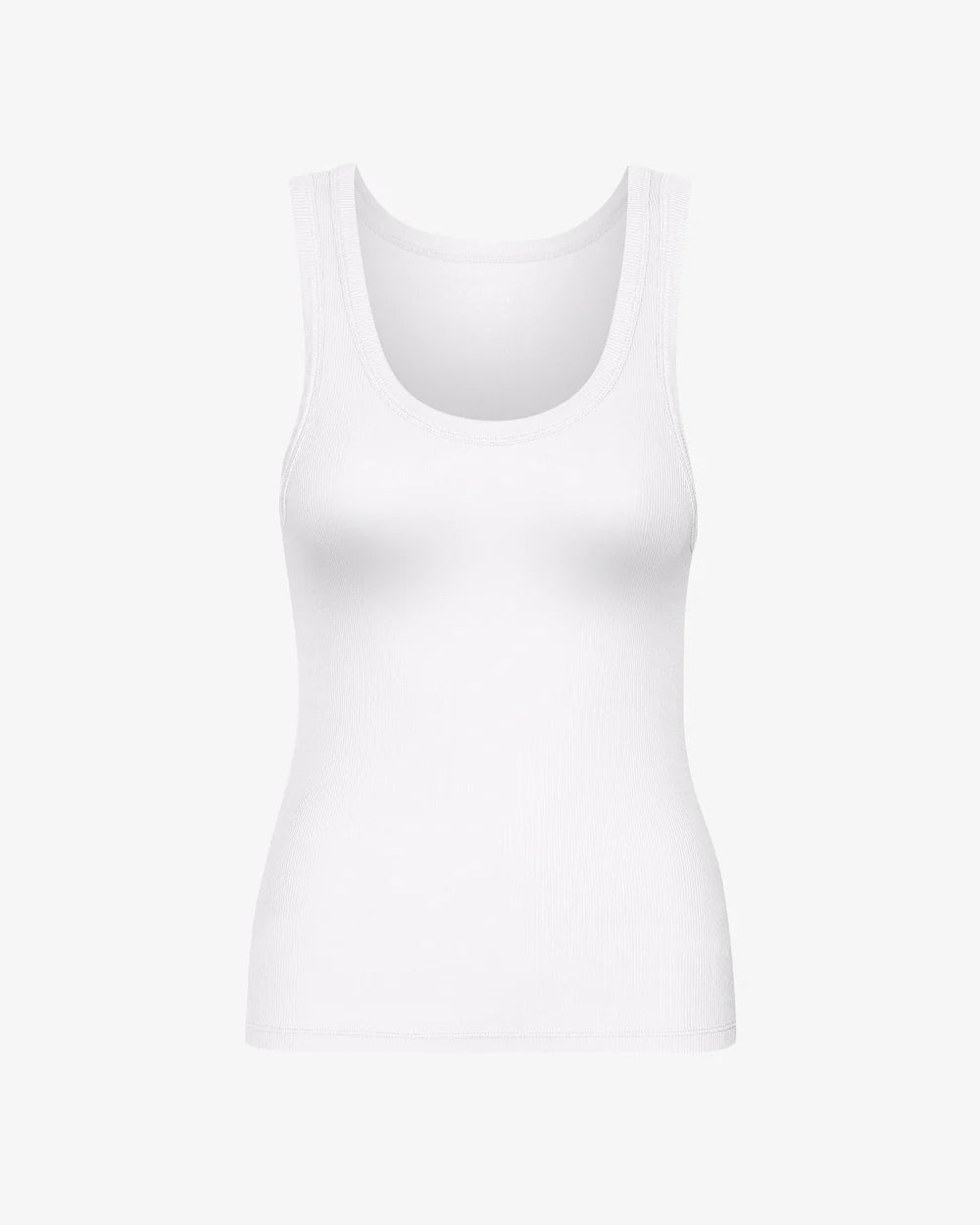 Colorful Standard Women Organic Rib Tank Top Optical White