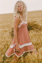 Spell Poison Peach Mini Dress