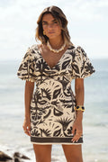 Sole Lisboa Havana Black Noir Botanic Dress