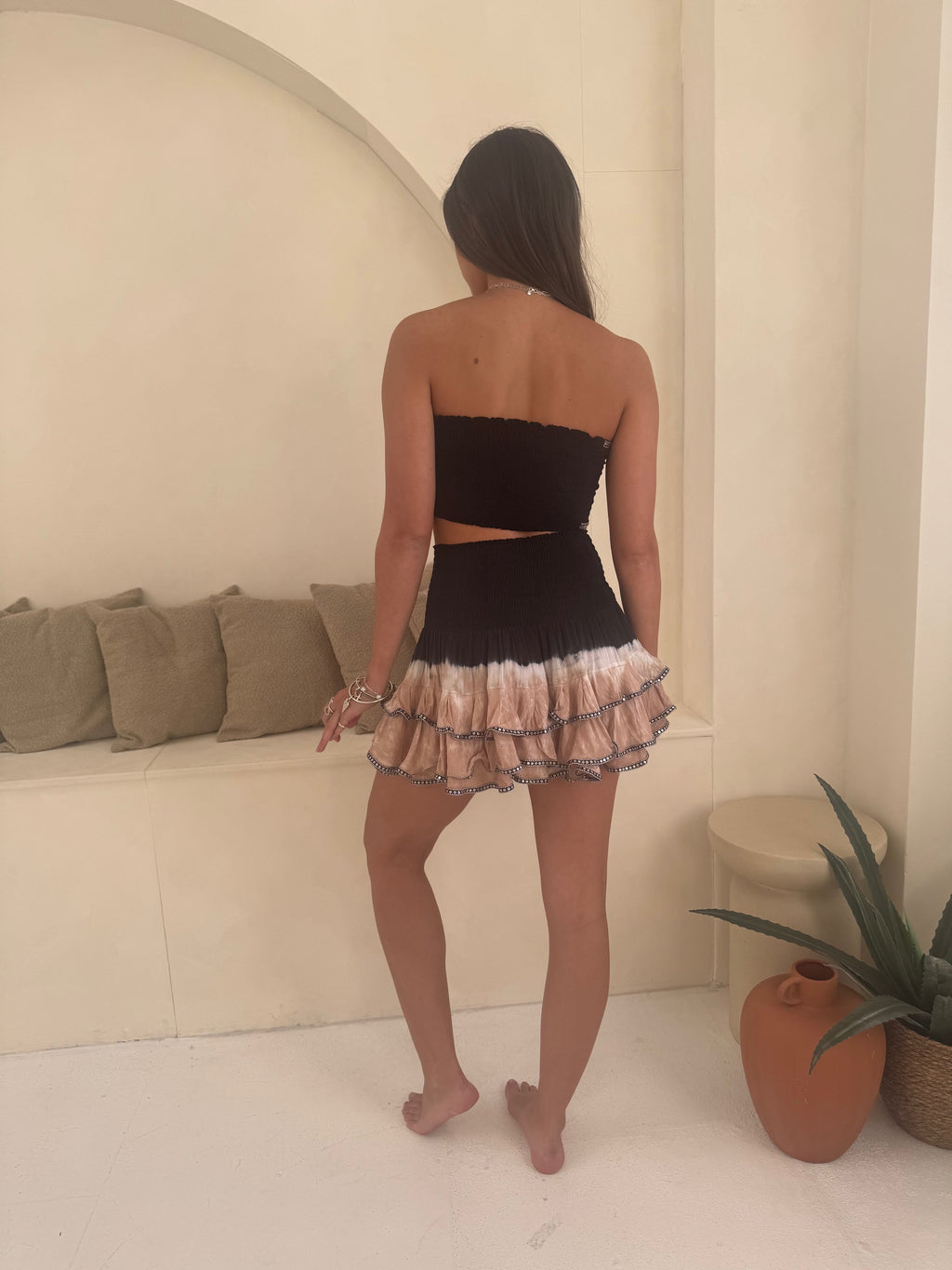 Pampita Island Dahana Set Black Tie Dye