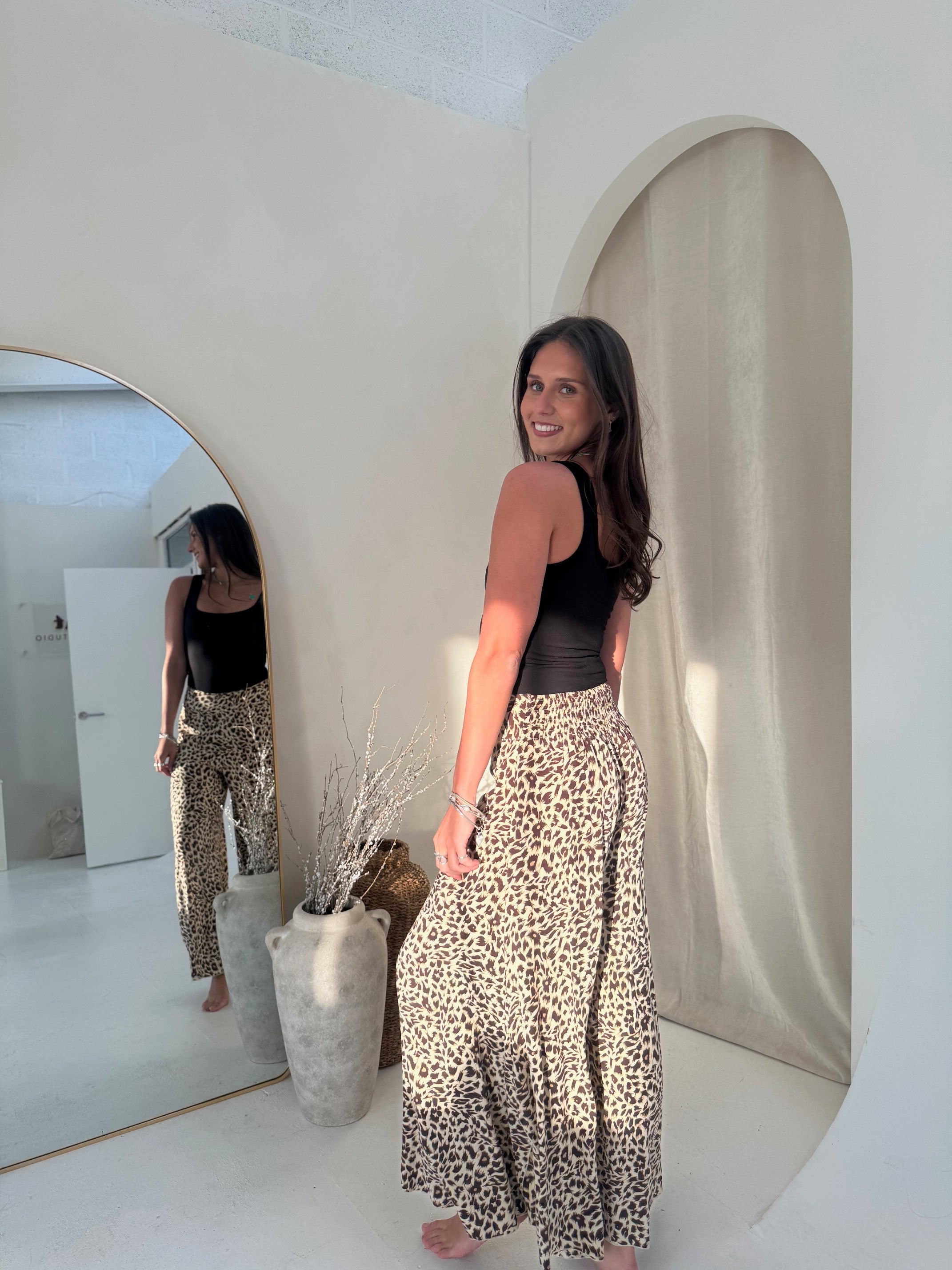 Pampita Island Edy Trousers Leopard Print