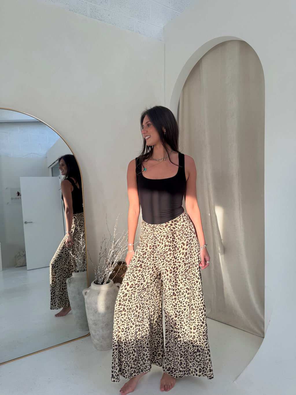 Pampita Island Edy Trousers Leopard Print
