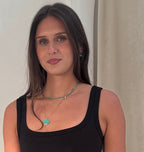 Talis Shell Pendant Necklace Turquoise