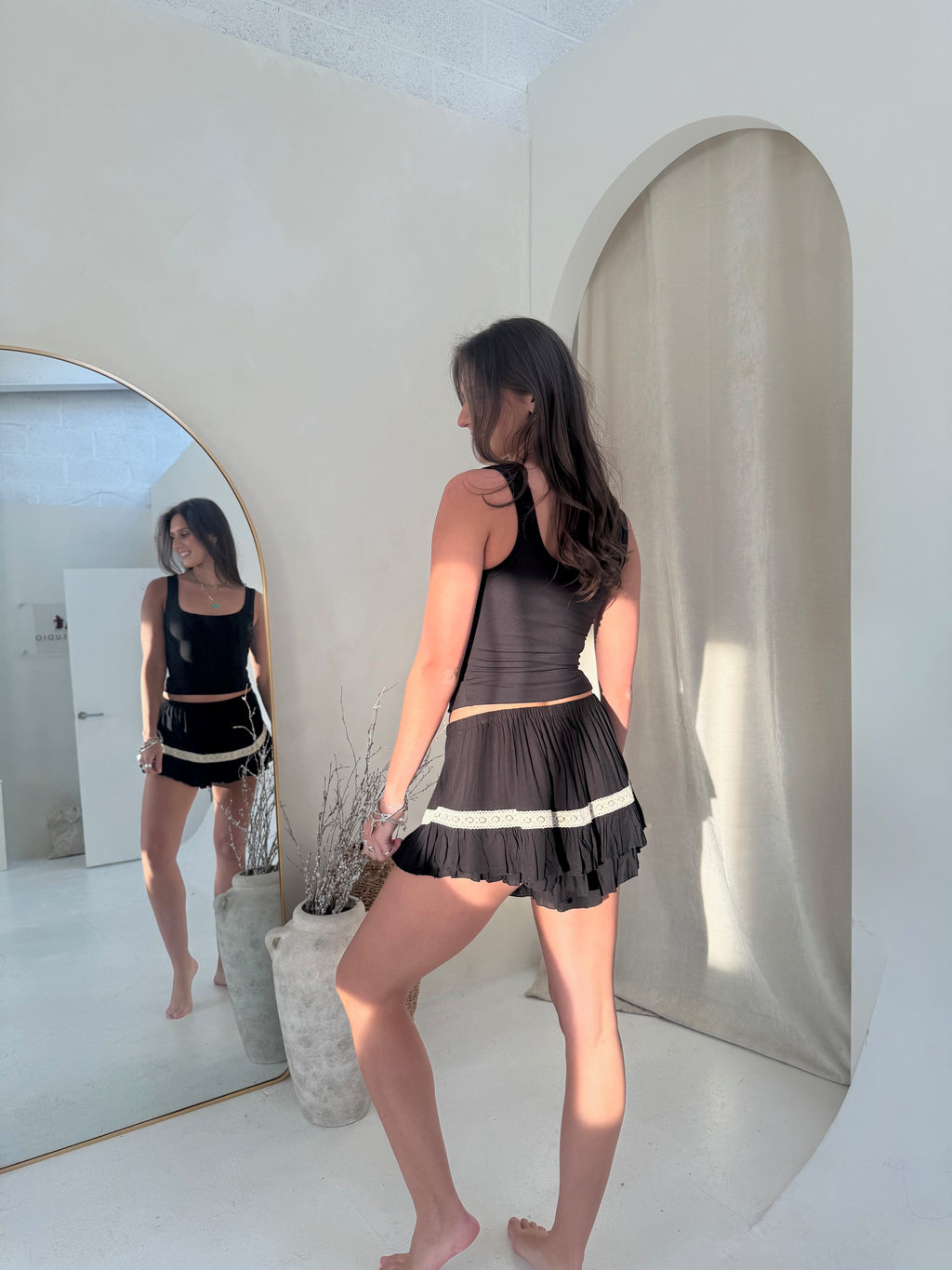 Pampita Island Lici Skort Light Black