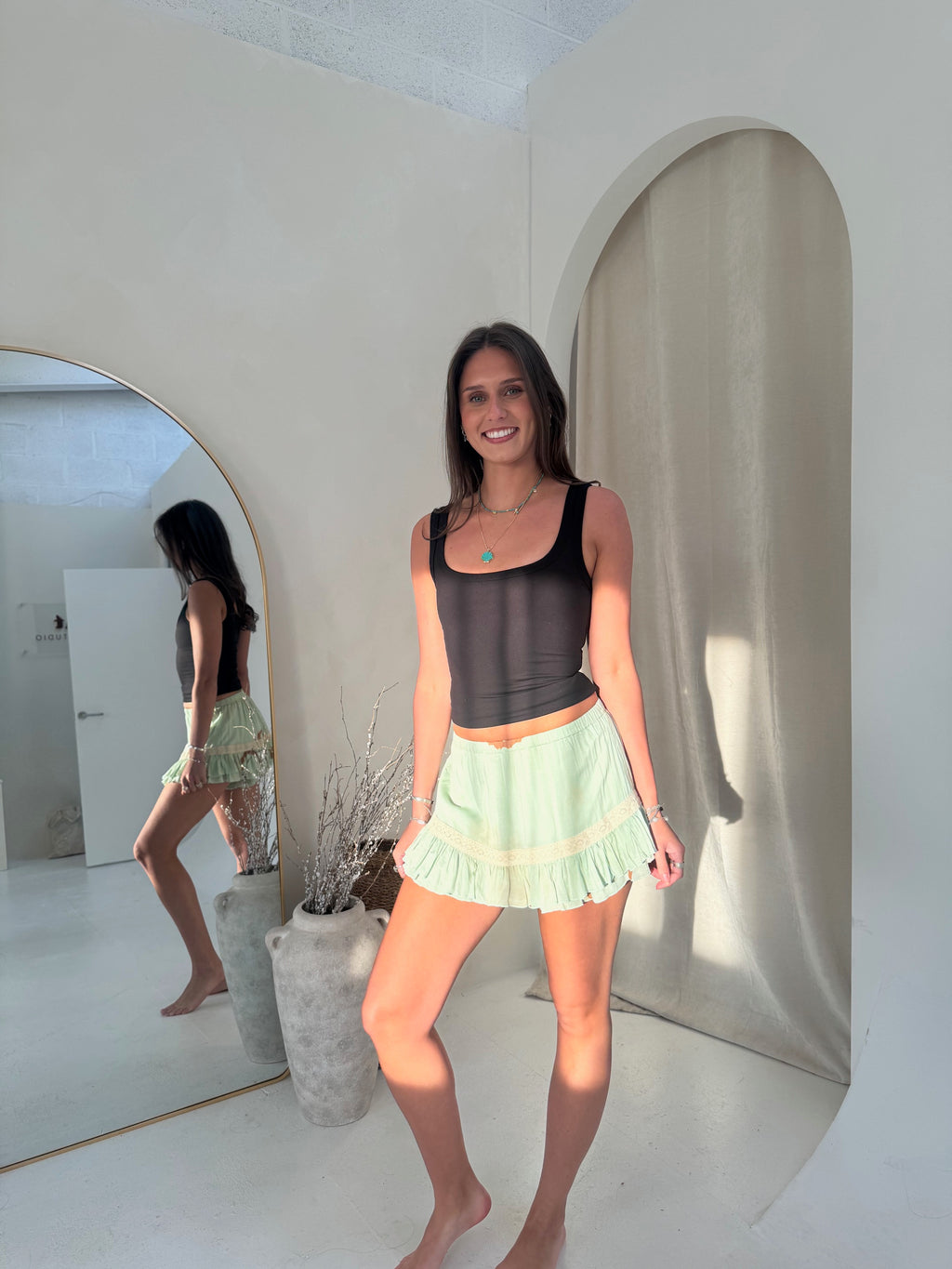 Pampita Island Lici Skort Light Blue