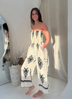 Pampita Island Mesh Ethnic Jumpsuit