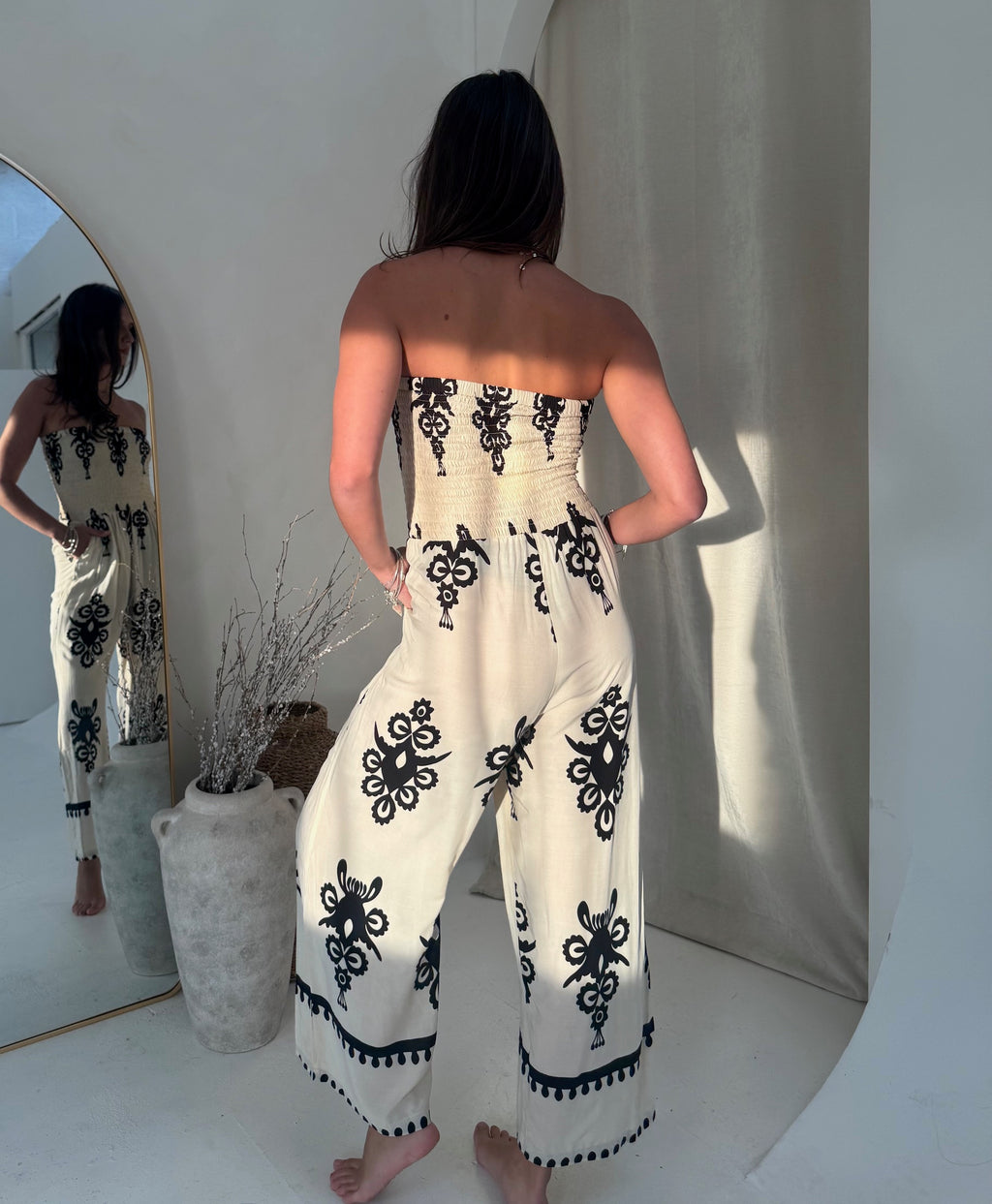Pampita Island Mesh Ethnic Jumpsuit