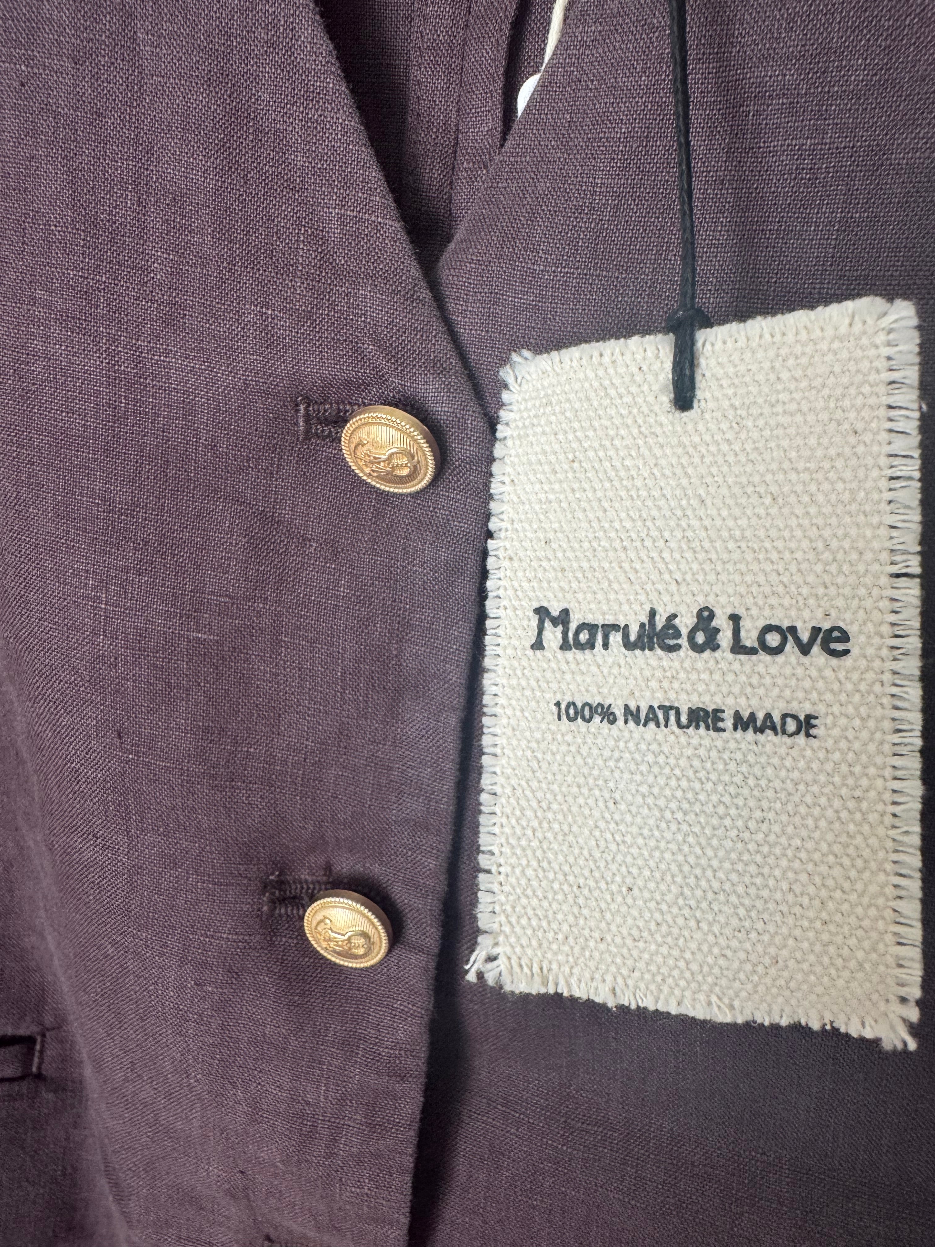 Marule & Love Linen Celine Vest Warm Espresso