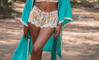 Pampita Island Shorts Orange Floral