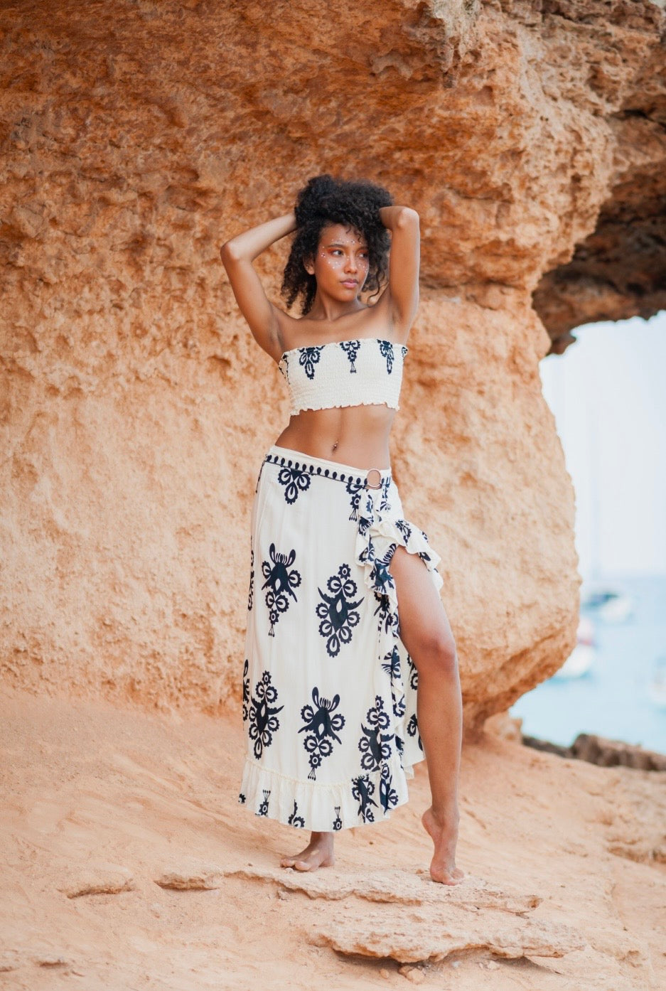 Pampita Island Cymande Skirt Ethnic Print