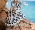 Pampita Island Lavanda Skirt Ethnic Print
