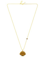 Talis Shell Pendant Necklace Tigers Eye