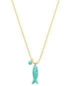 Talis Happy Fish Pendant Turquoise