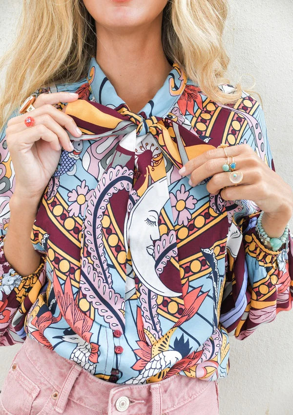Jaase Wild Hearts Maxi Blouse