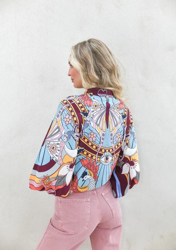 Jaase Wild Hearts Maxi Blouse