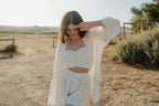 Piti Cuiti Palm Kimono Top