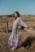 Piti Cuiti Lilac Palm Dress