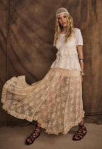 Spell Labyrinth Lace Maxi Skirt