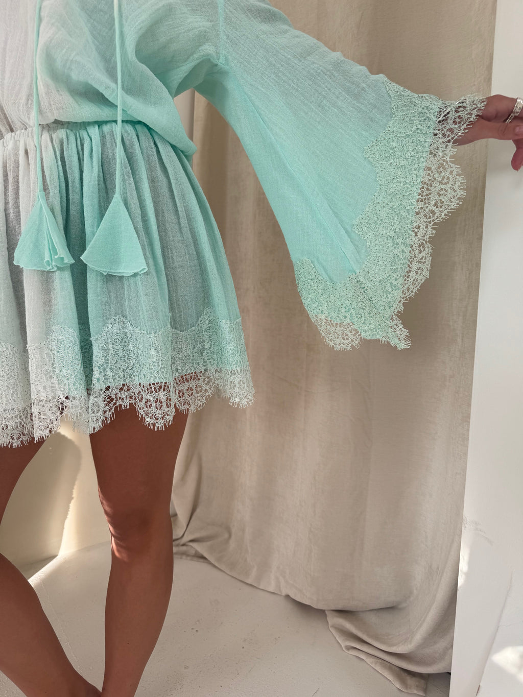 Les Neo Bourgeoises Palomina Dress Aqua