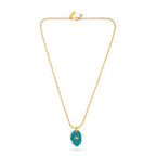 Talis Protective Hand Pendant Necklace- Turquoise