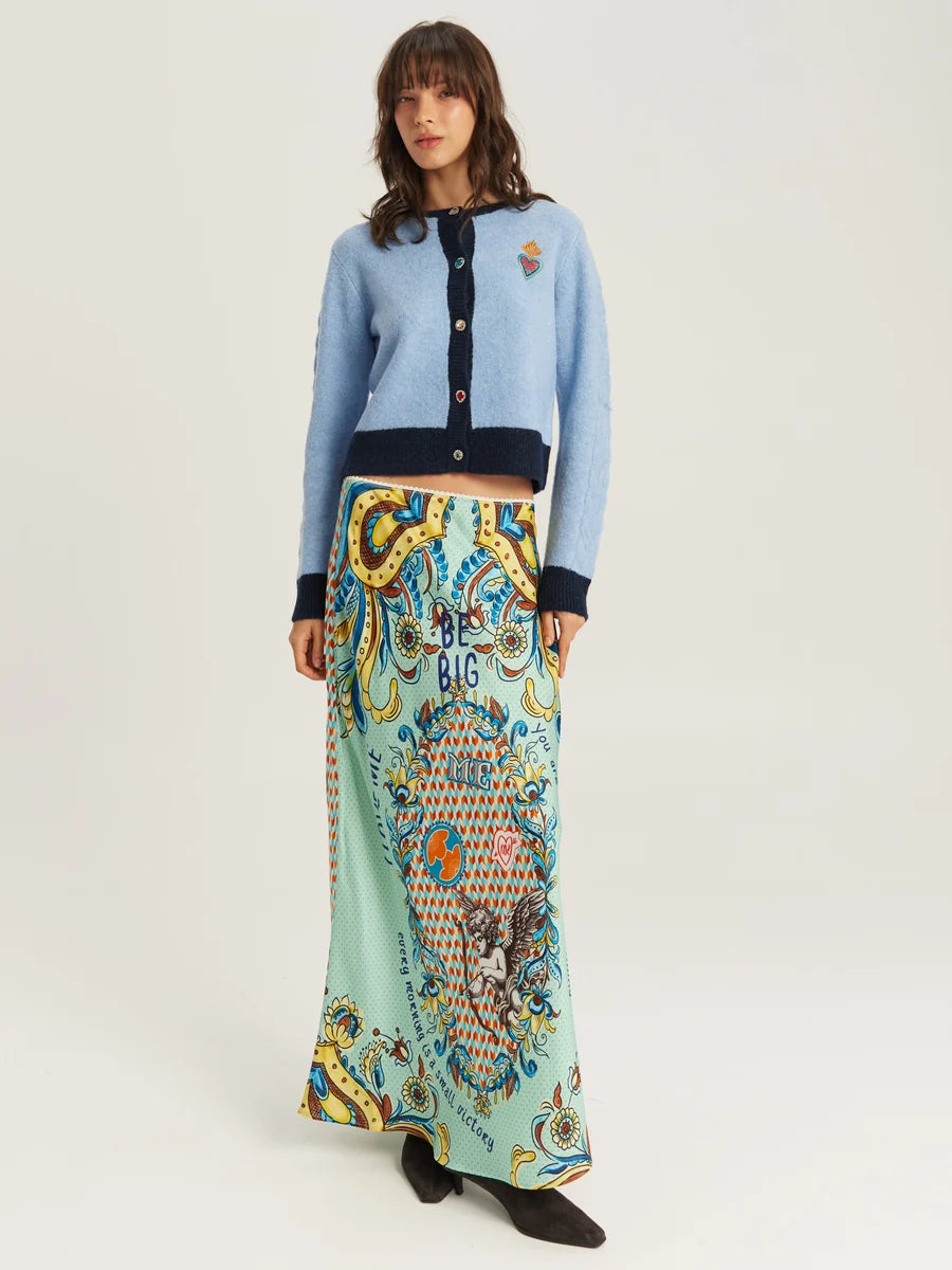 Me369 Mint slip skirt 