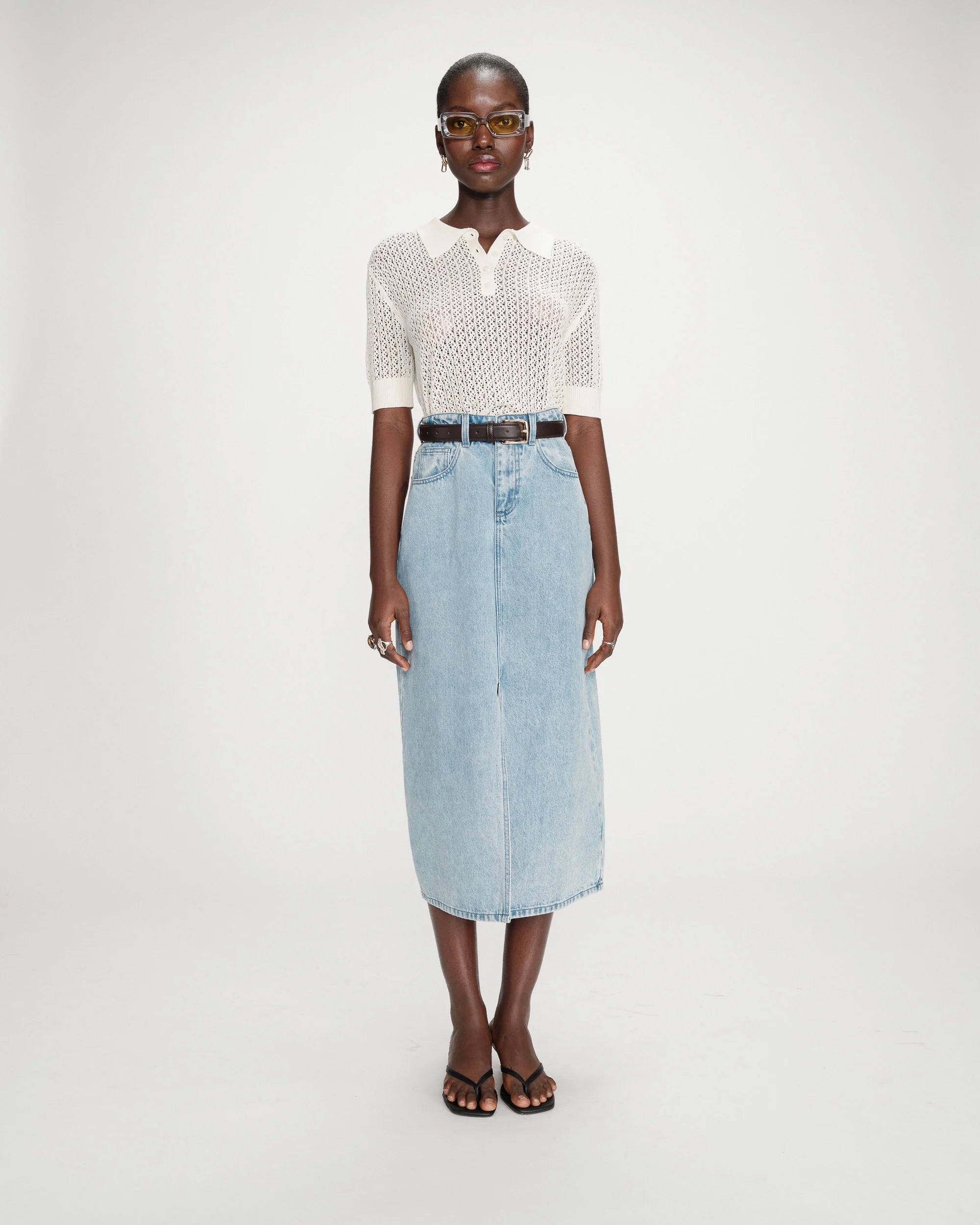 Grace & Mila Varenne Denim Skirt