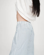 Grace & Mila Volute Seersucker Trouser Blue Stripe