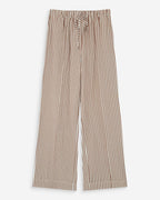 Grace & Mila Volute Seersucker Trouser Mocha Stripe
