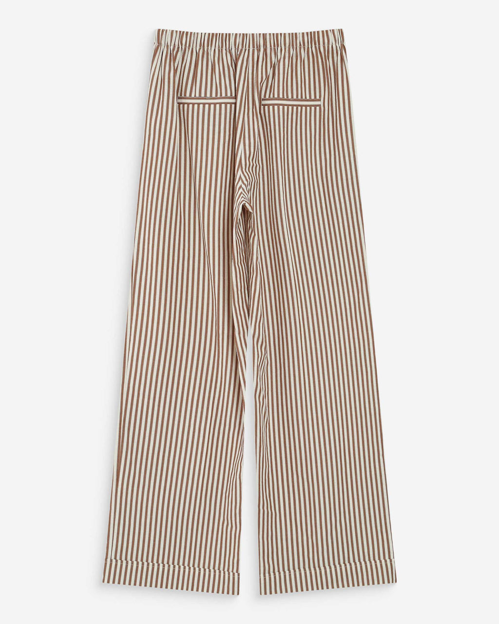 Grace & Mila Volute Seersucker Trouser Mocha Stripe