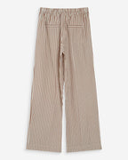Grace & Mila Volute Seersucker Trouser Mocha Stripe