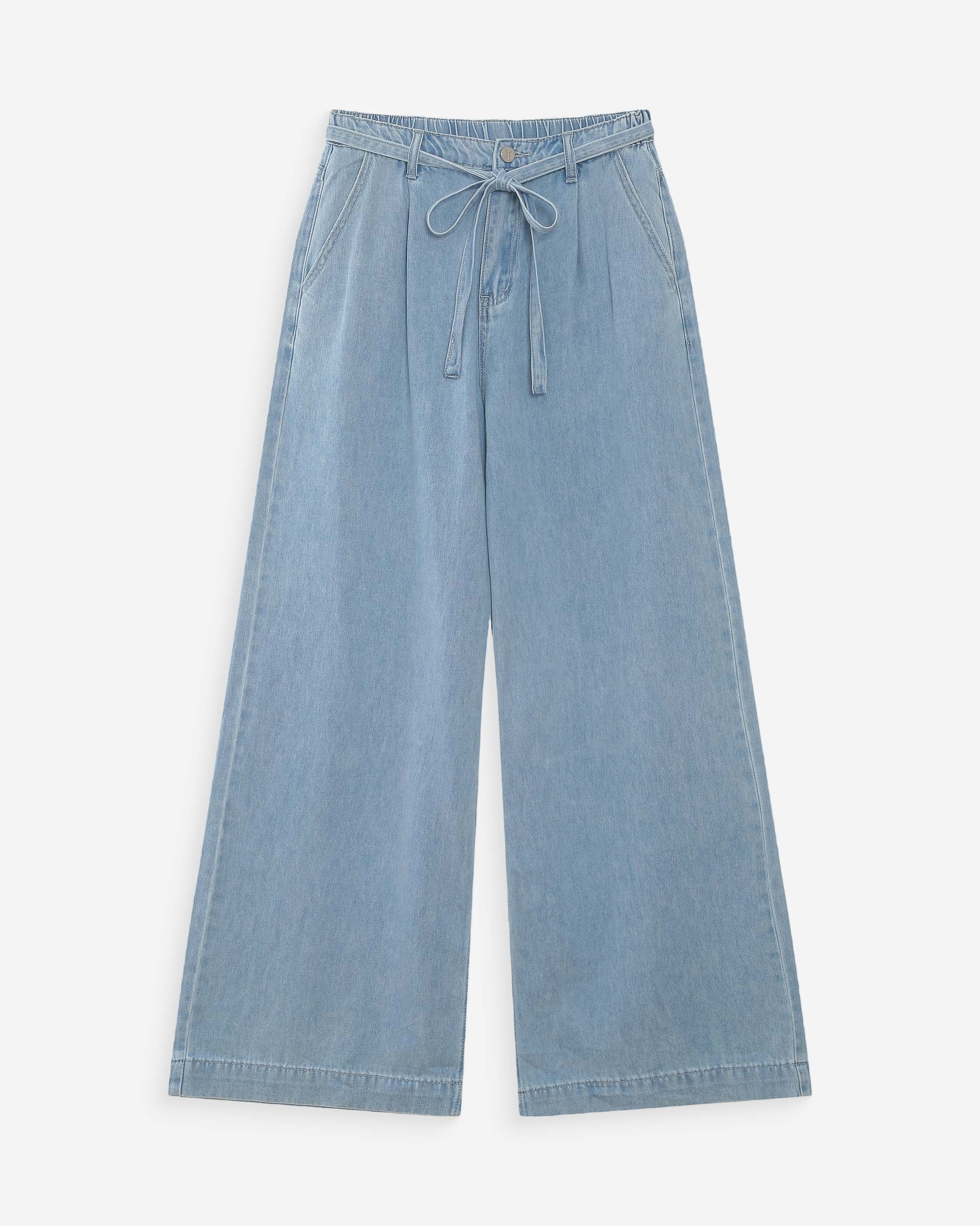 Grace & Mila Pompon Jeans Sky Blue