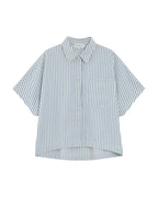 Grace and Mila Blue Stripe Vercia Shirt